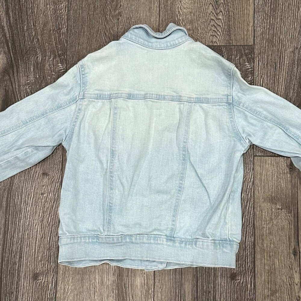 Old Navy Light Wash Kid's Denim Jean Jacket, Size M (8) - Picture 5 of 5